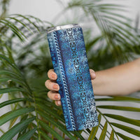Hawaii Makahiki Turtle Skinny Tumbler Galaxy Tapa Pattern - Polynesian Pride