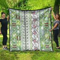 Hawaii Makahiki Turtle Quilt Green Tapa Pattern - Polynesian Pride