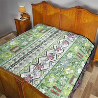 Hawaii Makahiki Turtle Quilt Green Tapa Pattern - Polynesian Pride