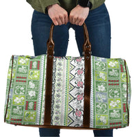 Hawaii Makahiki Turtle Travel Bag Green Tapa Pattern - Polynesian Pride