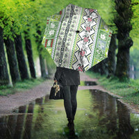Hawaii Makahiki Turtle Umbrella Green Tapa Pattern - Polynesian Pride