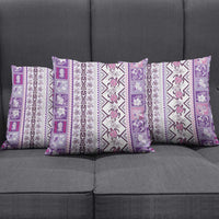 Hawaii Makahiki Turtle Pillow Cover Violet Tapa Pattern LT05 - Polynesian Pride