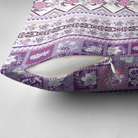 Hawaii Makahiki Turtle Pillow Cover Violet Tapa Pattern LT05 - Polynesian Pride