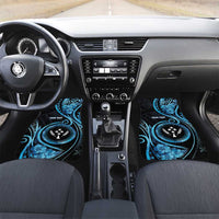 Kosrae Constitution Day Car Mats Ocean Floral Pattern