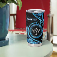 Personalised Kosrae Constitution Day Tumbler Cup Ocean Floral Pattern LT05 - Polynesian Pride