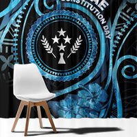 Kosrae Constitution Day Window Curtain Ocean Floral Pattern