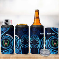 Personalised FSM Pohnpei 4 in 1 Can Cooler Tumbler Ocean Floral Pattern LT05 - Polynesian Pride