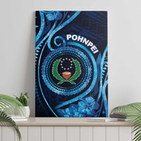 FSM Pohnpei Canvas Wall Art Ocean Floral Pattern