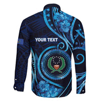 Personalised FSM Pohnpei Family Matching Puletasi and Hawaiian Shirt Ocean Floral Pattern LT05 - Polynesian Pride