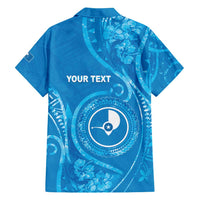 Personalised FSM Yap Family Matching Puletasi and Hawaiian Shirt Ocean Floral Pattern LT05 - Polynesian Pride