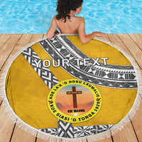 Personalised Anastasis College Beach Blanket Tonga Unique Style - Polynesian Pride