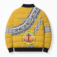 Personalised Anastasis College Bomber Puffer Jacket Tonga Unique Style - Polynesian Pride