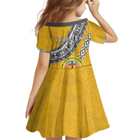 Personalised Anastasis College Kid Short Sleeve Dress Tonga Unique Style - Polynesian Pride
