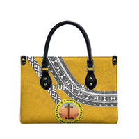 Personalised Anastasis College Leather Bag Tonga Unique Style - Polynesian Pride