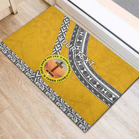 Personalised Anastasis College Rubber Doormat Tonga Unique Style - Polynesian Pride