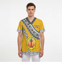 Personalised Anastasis College Scrub Top Tonga Unique Style - Polynesian Pride