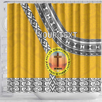 Personalised Anastasis College Shower Curtain Tonga Unique Style - Polynesian Pride