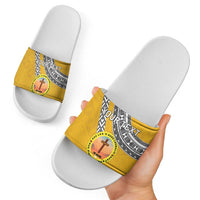 Personalised Anastasis College Slide Sandals Tonga Unique Style - Polynesian Pride