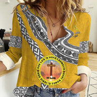 Personalised Anastasis College Women Casual Shirt Tonga Unique Style - Polynesian Pride