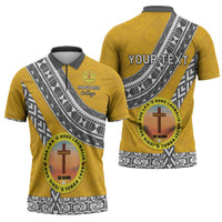 Personalised Anastasis College Zipper Polo Shirt Tonga Unique Style LT05 - Polynesian Pride