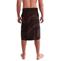 Heart Health Awareness Lavalava Warrior Wears Red Polynesian Style