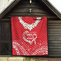 Heart Health Awareness Quilt Polynesian Red Ribbon