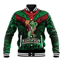 New Zealand ANZAC Day Baseball Jacket Aotearoa Hei Tiki