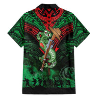 New Zealand ANZAC Day Family Matching Long Sleeve Bodycon Dress and Hawaiian Shirt Aotearoa Hei Tiki