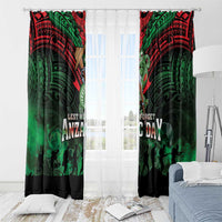 New Zealand ANZAC Day Window Curtain Aotearoa Hei Tiki