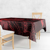 Hawaii King Kamehameha Day Tablecloth Polynesian Pattern Mix Hibiscus Red LT05 - Polynesian Pride