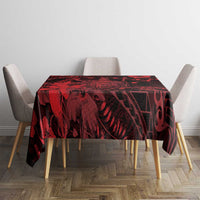 Hawaii King Kamehameha Day Tablecloth Polynesian Pattern Mix Hibiscus Red LT05 - Polynesian Pride