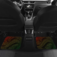 Hawaii King Kamehameha Day Car Mats Polynesian Pattern Mix Hibiscus Reggae