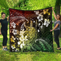 Hawaii King Kamehameha Day Quilt Polynesian Pattern Mix Hibiscus Reggae LT05 - Polynesian Pride