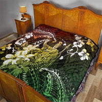 Hawaii King Kamehameha Day Quilt Polynesian Pattern Mix Hibiscus Reggae LT05 - Polynesian Pride