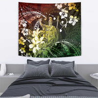 Hawaii King Kamehameha Day Tapestry Polynesian Pattern Mix Hibiscus Reggae LT05 - Polynesian Pride