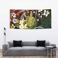 Hawaii King Kamehameha Day Tapestry Polynesian Pattern Mix Hibiscus Reggae LT05 - Polynesian Pride