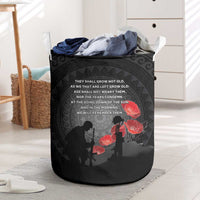 Cook Islands ANZAC Day Laundry Basket Soldier Silhouette Remembrance
