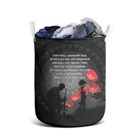 Cook Islands ANZAC Day Laundry Basket Soldier Silhouette Remembrance