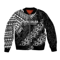 Hawaii Papakolea Born And Raised Bomber Jacket Hawaiian Tribal Pattern LT05 Unisex Black - Polynesian Pride