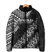 Hawaii Papakolea Born And Raised Padded Jacket Hawaiian Tribal Pattern