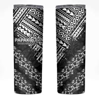 Hawaii Papakolea Born And Raised Skinny Tumbler Hawaiian Tribal Pattern LT05 Black - Polynesian Pride
