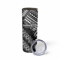 Hawaii Papakolea Born And Raised Skinny Tumbler Hawaiian Tribal Pattern LT05 - Polynesian Pride