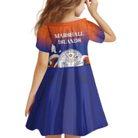 Marshall Islands Fishermen's Day Family Matching Off Shoulder Short Dress and Hawaiian Shirt It's Fishing Time LT05 - Polynesian Pride