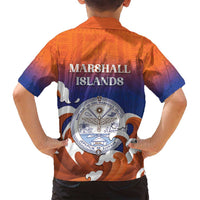Marshall Islands Fishermen's Day Family Matching Summer Maxi Dress and Hawaiian Shirt It's Fishing Time LT05 - Polynesian Pride