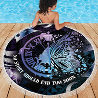 Polynesia Suicide Prevention Awareness Beach Blanket No Story Should End Too Soon