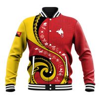 Papua New Guinea Independence Baseball Jacket Special Style Red Version LT05 Unisex Red - Polynesian Pride