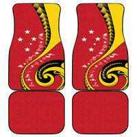 Papua New Guinea Independence Car Mats Special Style Red Version LT05 - Polynesian Pride