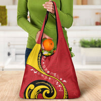 Papua New Guinea Independence Grocery Bag Special Style Red Version LT05 - Polynesian Pride