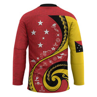 Papua New Guinea 50th Independence Anniversary Hockey Jersey Special Style Red Version - Polynesian Pride