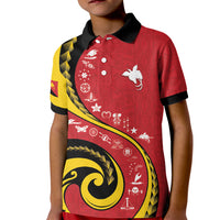 Papua New Guinea Independence Kid Polo Shirt Special Style Red Version LT05 Kid Red - Polynesian Pride